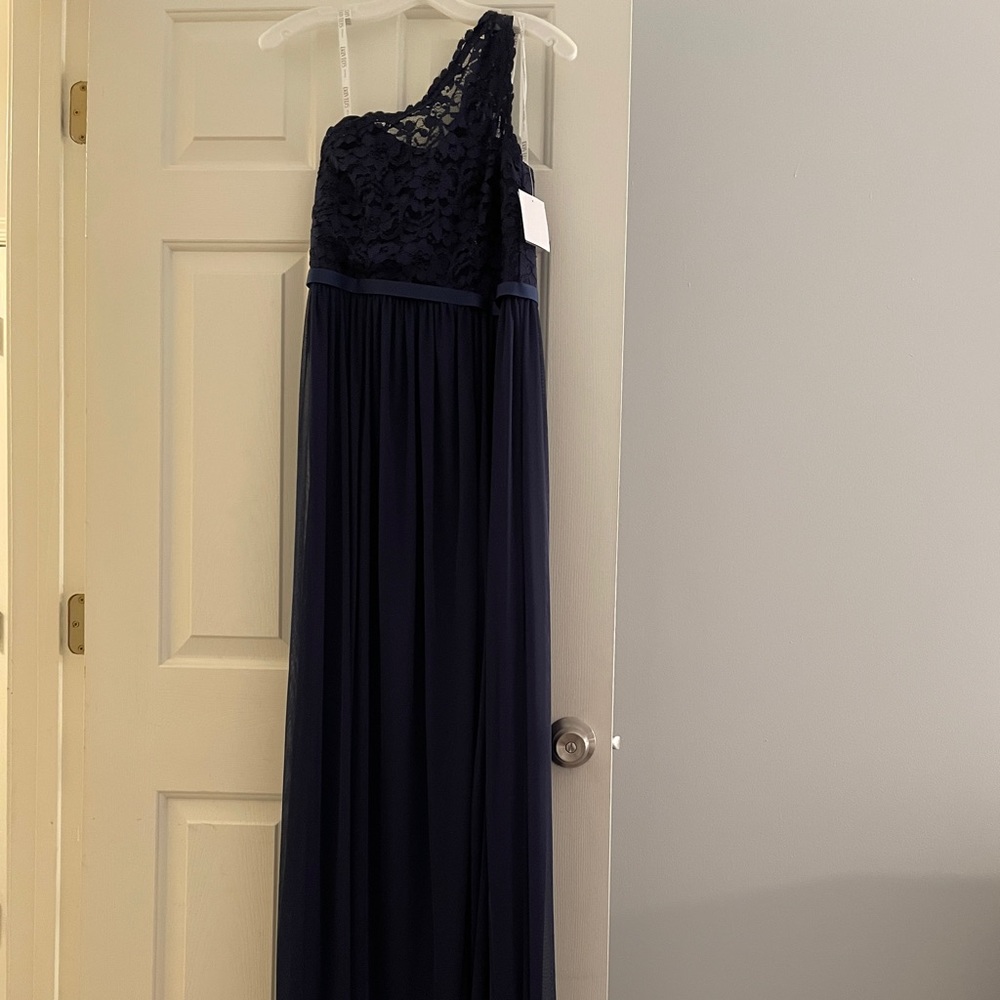 NWT David’s Bridal Bridesmaid Dress F17063 Marine - Picture 3 of 6